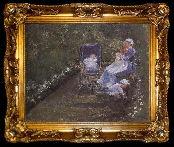 framed  Mary Cassatt At the garden, ta009-2